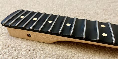 Warmoth Scalloped Ebonymaple Stratocaster Replacement Neck Reverb