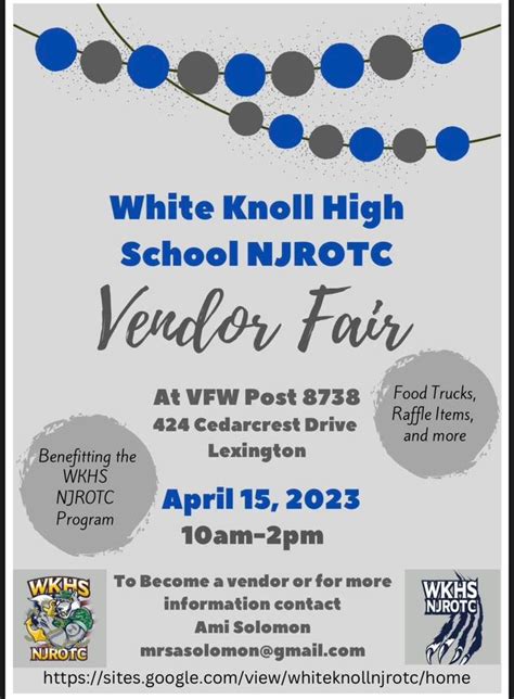 White Knoll High School Njrotc Vendor Fair Vfw Post 8738 Lexington