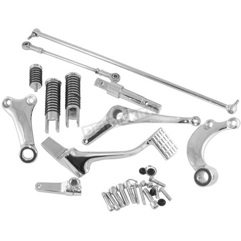 V Factor Chrome Forward Control Kit W O Ring Ride Pegs 45815 Dennis