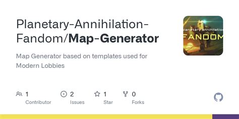 GitHub - Planetary-Annihilation-Fandom/Map-Generator: Map Generator ...