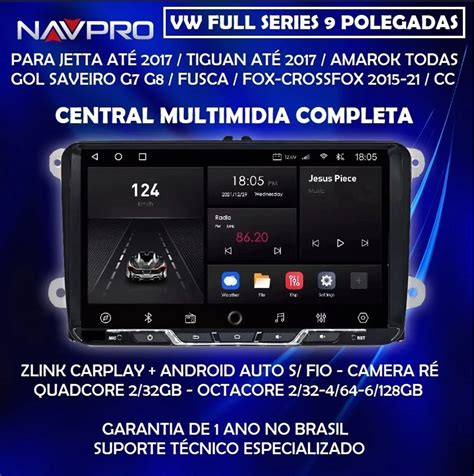 Central Multimidia Android VW DEDICADA AMAROK TIGUAN JETTA PASSAT