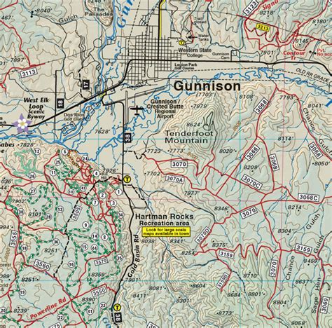 Crested Butte - Aspen - Gunnison Trails | Latitude 40° maps