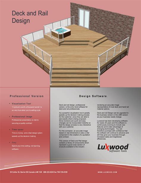 Deck-Design Software From Luxwood | Remodeling | Decks, Construction ...