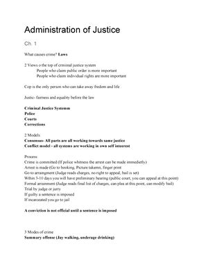 Lcjs Admj Unit What Is Criminal Justice Describe The