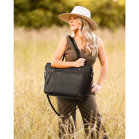 Leather Work Tote Bag for Women – S-ZONE