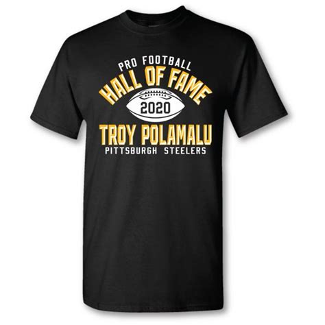 Pittsburgh Steelers Hall of Fame Troy Polamalu Short Sleeve T-Shirt