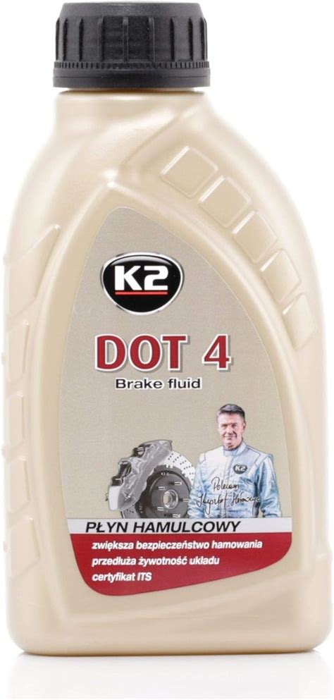K2 DOT 4 Brake Fluid, FMVSS 116 DOT 4, SAE J 1703, Fully Synthetic ...