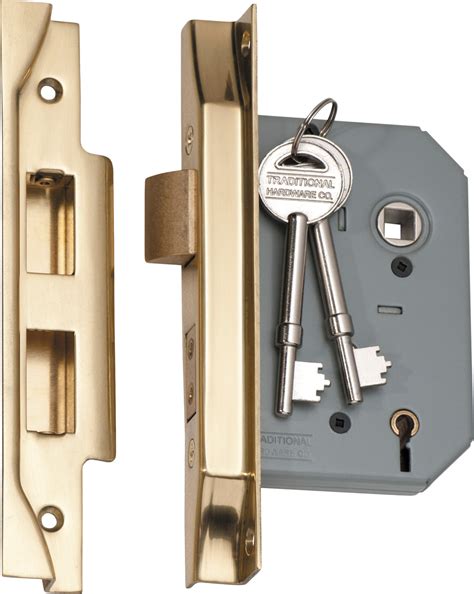 Mortice Lock 5 Lever Rebated Polished Brass Ctc57mm Backset 57mm Hardware And Panel Supplies