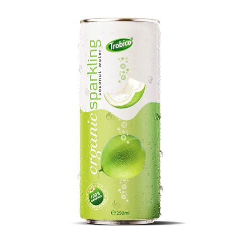 Pure Coconut Water 250ml Alu Slim Can Trobico Brand Or Oem Beverage Manufacturer