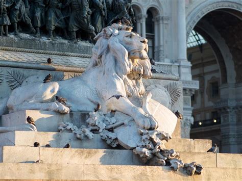 Leo The Sculpture In The Center Of Piazza Duomo In Milan Stock Image