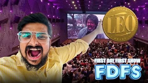 Leo Movie Fdfs Mass Celebration For Thalapathy Vijay Leo Movie