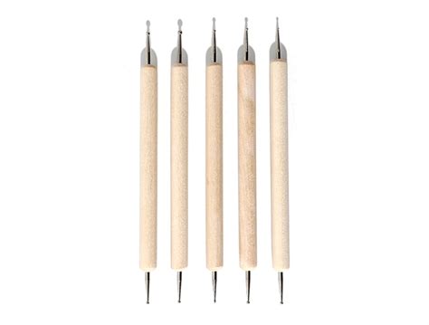 Buy Shills Professional Shills Pro 5pcs Nail Art Wooden Dotting Tool