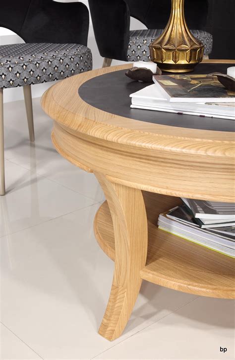 Table Basse Ronde Ga L En Ch Ne Massif De Style Louis Philippe