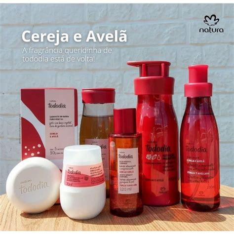 CEREJA E AVELÃ NATURA TODODIA BODY SPLASH HIDRATANTE SABONETE