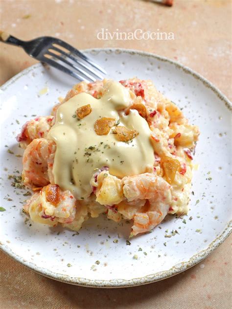 Ensaladilla De Gambas Al Ajillo Receta De Divina Cocina