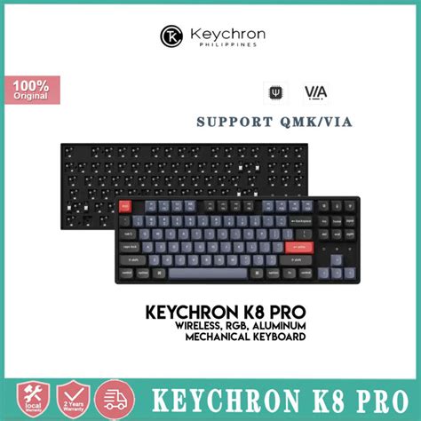 Keychron K8 Pro QMK VIA Mechanical Keyboard Hot Swap87 Key Bluetooth Wireless Keyboard Lazada PH