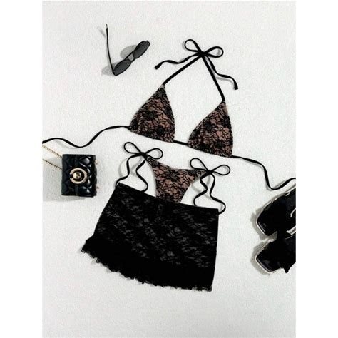 H Ng Order Set Ba M N Bikini Ren Hoa En Shopee Vi T Nam