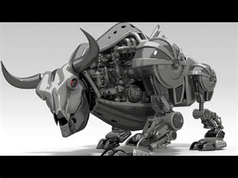 РОБОТ БЫК. 3D анимация - YouTube
