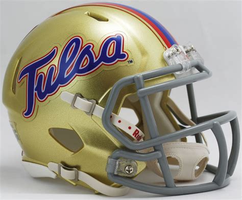 Tulsa Golden Hurricane Ncaa Mini Speed Football Helmet