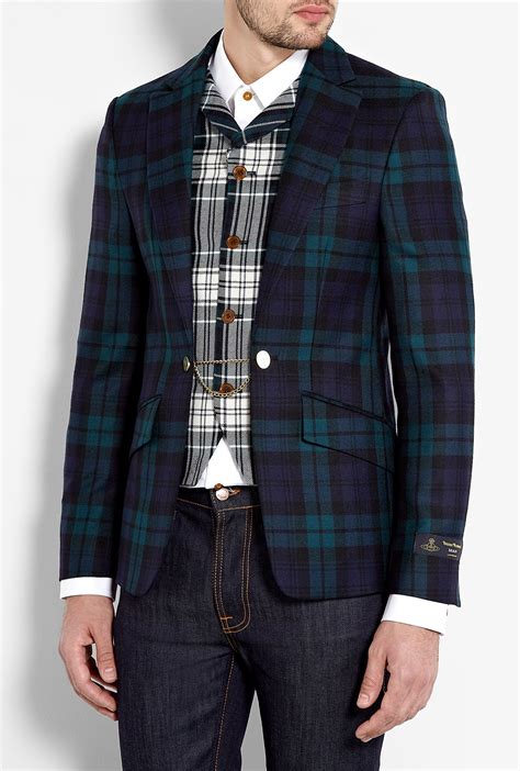 Tartan Wool Attached Waistcoat Blazer By Vivienne Westwood Scottish Fashion Well Dressed Men