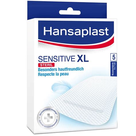 Hansaplast Sensitive Xl Pflaster 6 X 7 Cm 5 St Shop Apotheke