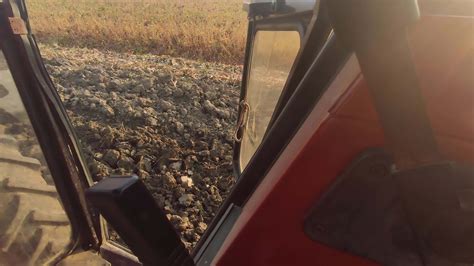 Detail of a tractor plowing in the field on farm 41477230 Stock Video ...