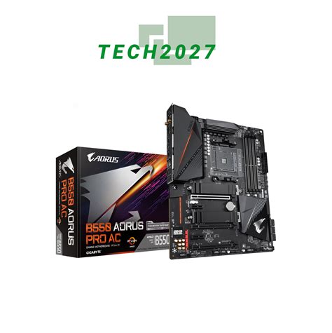 Gigabyte B550 Aorus Pro Ac Am4 Amd B550 Atx Motherboard With Dual M 2 Sata 6gb S Usb 3 2 Gen 2