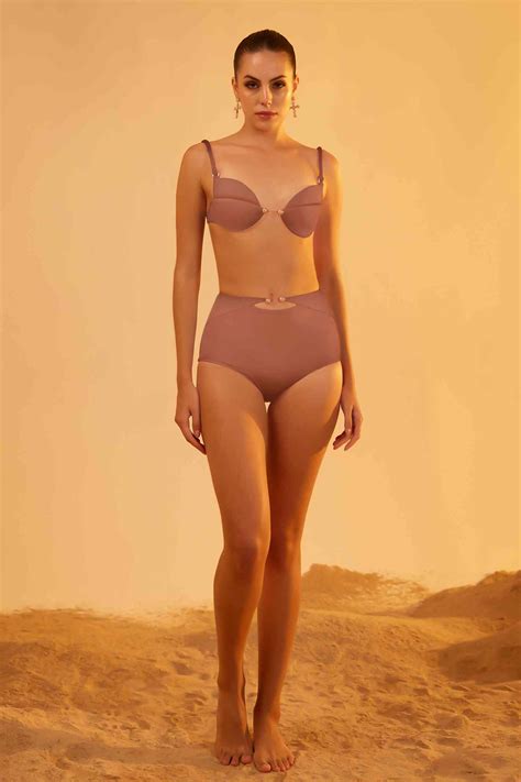 Buy Pink Wonder Fabric Solid Sweetheart Folium Plain Bikini Set For Women By Tizzi Online At Aza