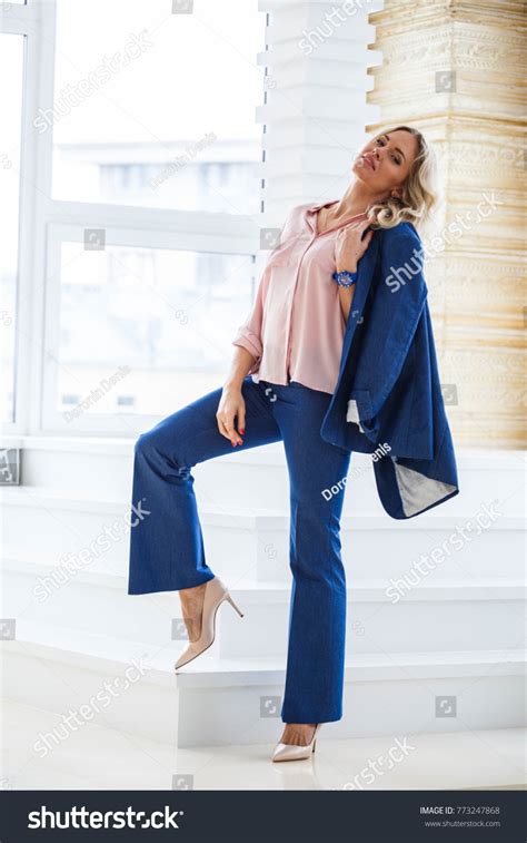 Beautiful Sexy Blonde Business Skirt Jacket Stock Photo Shutterstock