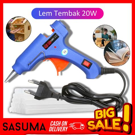 SASUMA Pistol Lem Tembak Hot Melt Glue Gun On Off Lazada Indonesia