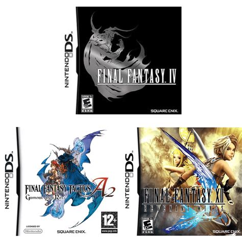 NDS Game Final Fantasy 3pcs set DS Games Cartridge Card for NDS NDSI ...