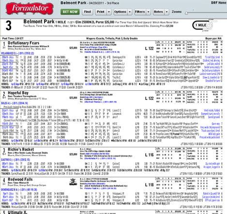 DRF Formulator | Daily Racing Form
