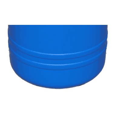 New 30 Gal Plastic Drum Open Top Flat Lid Blue Free Shipping