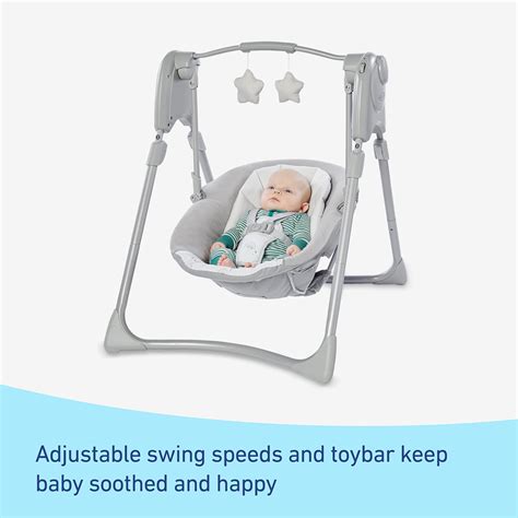 Graco Slim Spaces Compact Baby Swing Reign