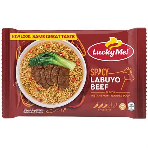 Lucky Me Spicy Labuyo Beef 55g Palengke Thailand Filipino Asian Grocery Store