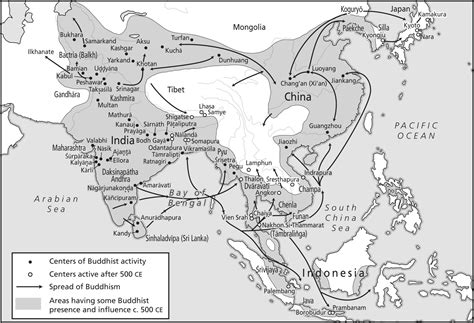 Spread Of Buddhism World Map