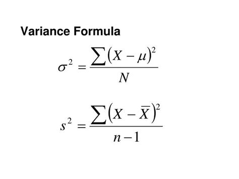 Ppt Variance Formula Powerpoint Presentation Free Download Id7084253