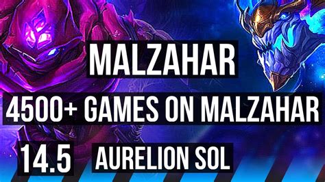 Malzahar Vs Aurelion Sol Mid Games Godlike Br