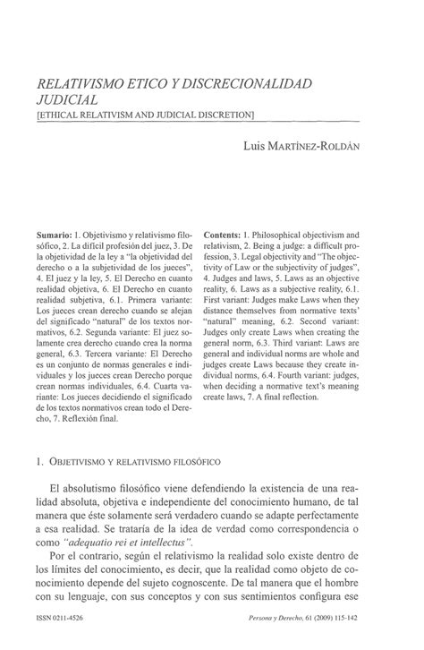 PDF Relativismo ético y discrecionalidad judicial