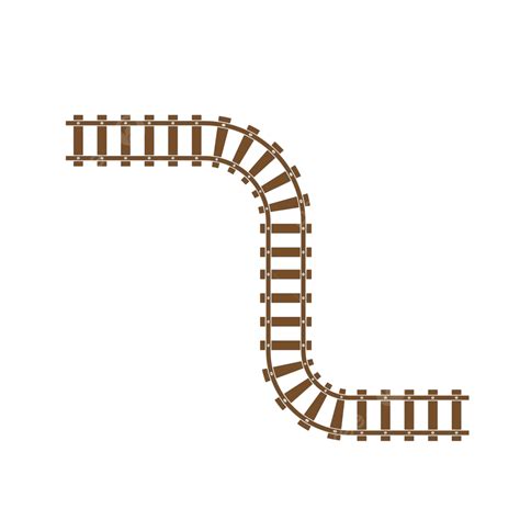 Train Tracks Vector Icon Design Voyage Wagon Track Vector Voyage