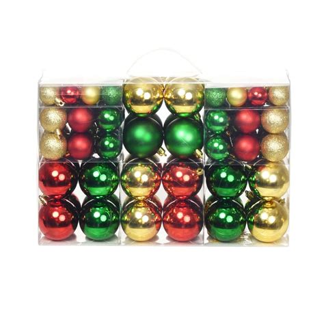 Bolas De Natal Pcs Vermelho Dourado Verde Boutikxl Loja Online