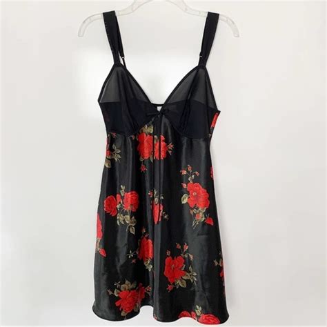 Vintage Intimates Sleepwear Vintage Floral Lingerie Slip Dress Sheer Medium Poshmark