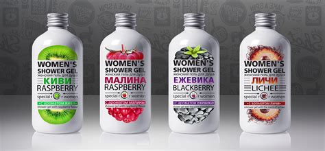 Shower gel. Женский гель для душа on Behance