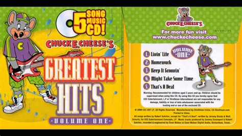 Chuck E Cheeses Greatest Hits Volume One [icd] Youtube