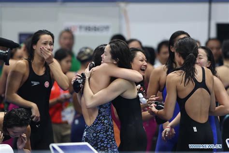 Highlights Of Womens 4x100m Medley Relay Final Of Swimming At Asian Games Xinhua English