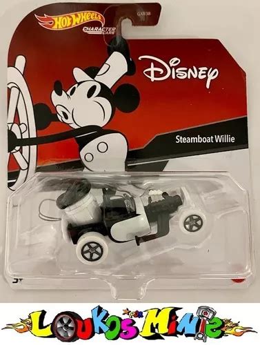 Hot Wheels Steamboat Willie Character Cars Disney Mickey