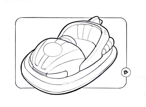 Bumper Car Coloring Pages