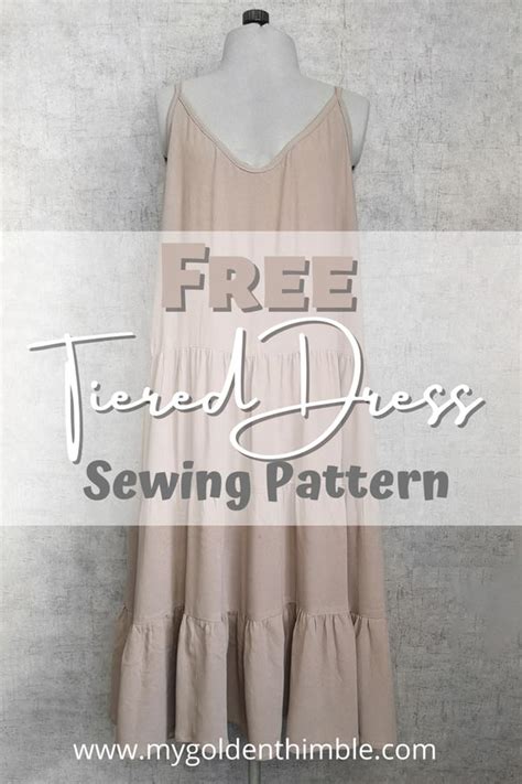 Free Tiered Dress Pattern Pdf Easy Sewing Tutorial