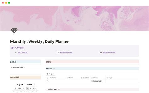 All-in-One Notion Weekly Planner | Notion Template