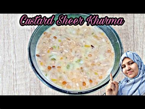 Eid Special Custard Sheer Khurma Recipe YouTube